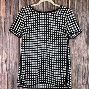 J. Crew Black & White Blouse